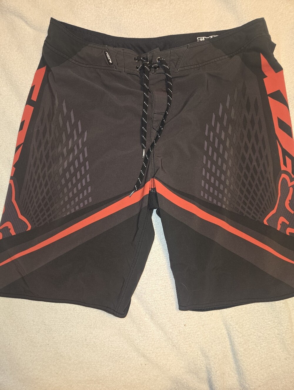 Fox Racing Men’s Size 30 Logo Spellout Board Swim Shorts